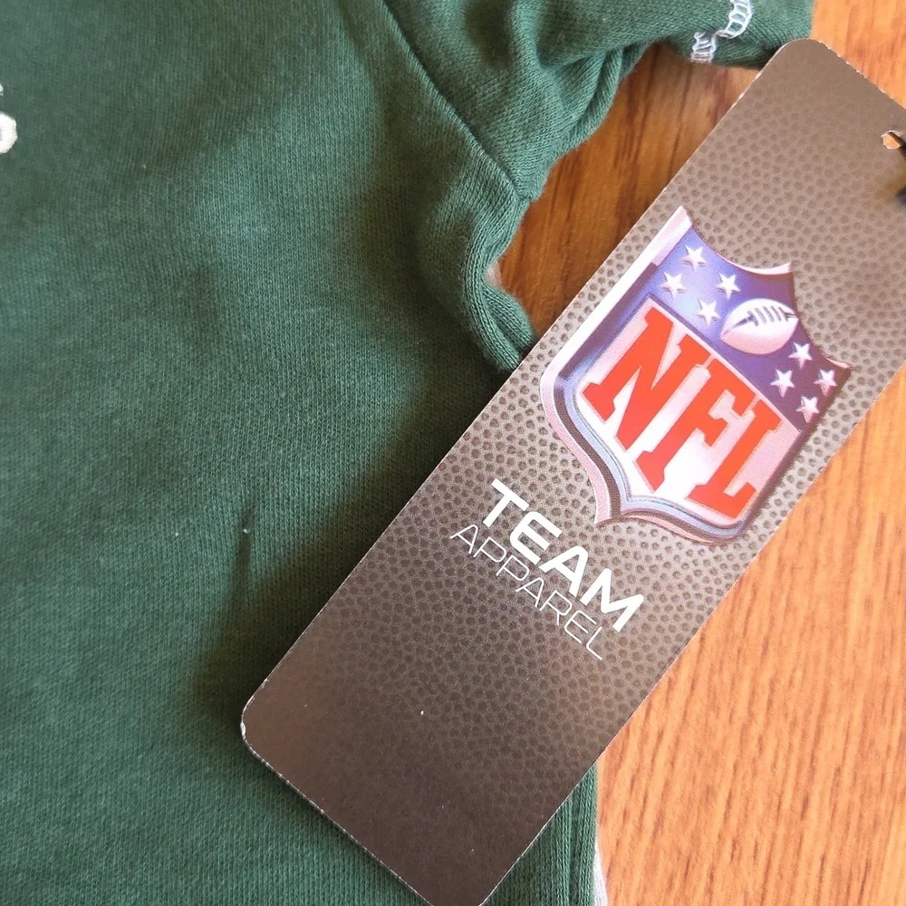 NY Jets Baby 24M Bodysuit 2pc NFL NWT 100% Cotton Football Athletic